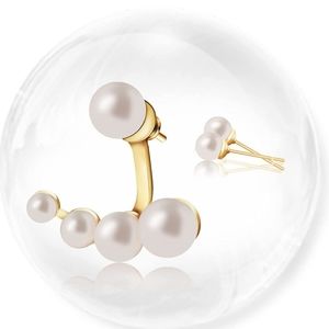 Drop and Dangle Earrings Pearl stud 14k Gold Plated